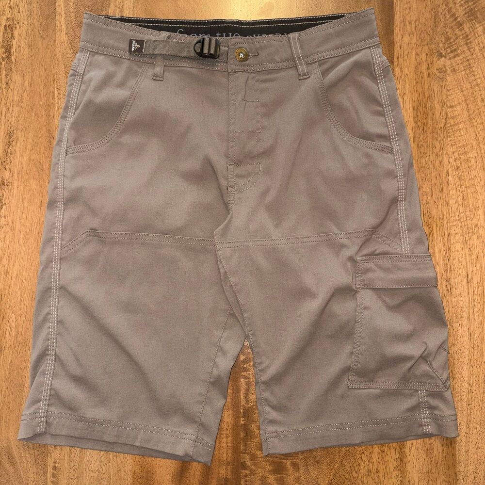 Prana Zion Shorts Mens 28 x 12 Brown Outdoor Hiking Stretch Durable